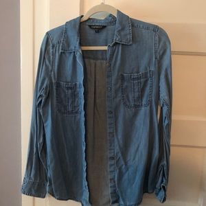 Jean button up shirt